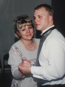 Brandon and his mom dancing 1-20-01